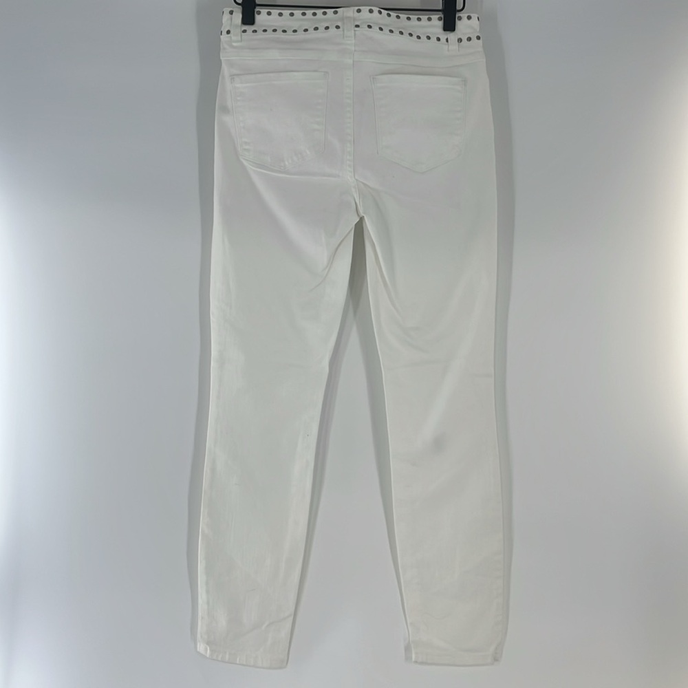 ecru White Pants Jeans Size 0 Gently Used - Picture 2 of 2